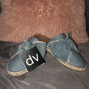 Dolce Vita denim slides